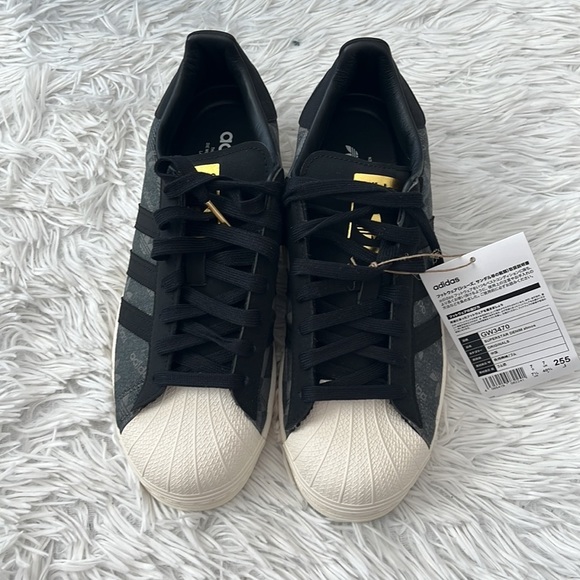 New Adidas superstar Denim Atmos Pack Grey GW3470 size 7.5 - Picture 6 of 13